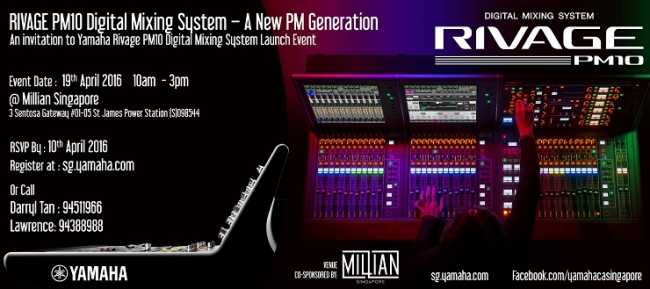 Yamaha to host Singapore launch for Rivage PM10