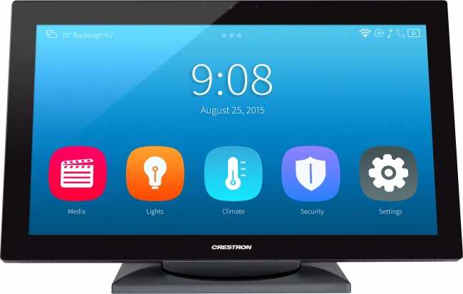 Crestron unveils large-format touchscreen controller