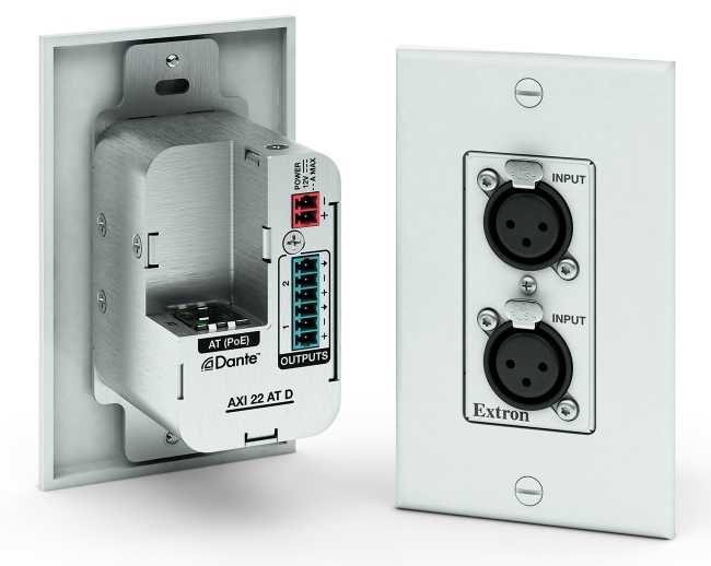 Dante interface leads Extron launches