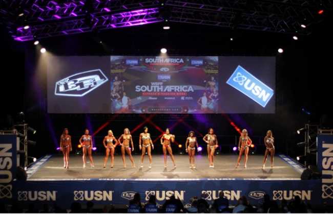 Robes on display at World Beauty Fitness and Fashion competition