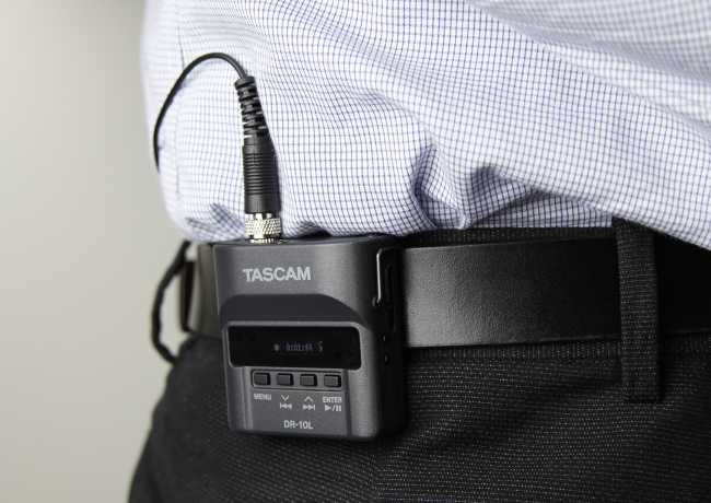TASCAM’s inconspicuous wired mic