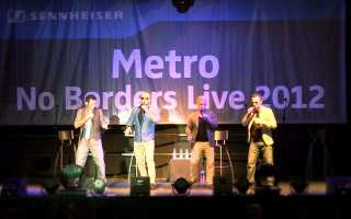 Sennheiser supports Metro No Borders Live 2012