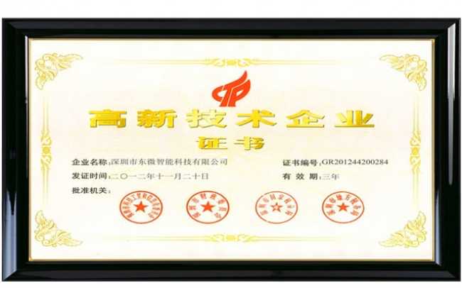 Tendzone awarded China National High Tech Enterprise