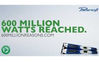 Powersoft passes 600 million Watts worldwide