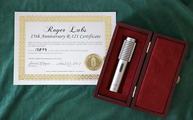 Limited edition anniversary R-121 from Royer
