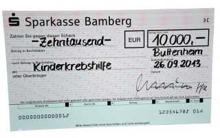 Donation to Children's Cancer Charity marks Salzbrenner 50th anniversary