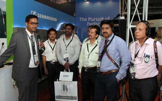 Sennheiser Tourguide system used at Infocomm India