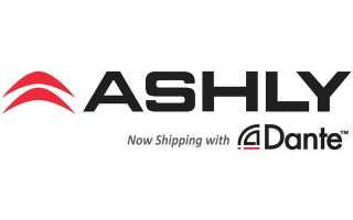 Ashly network amps ship with Dante