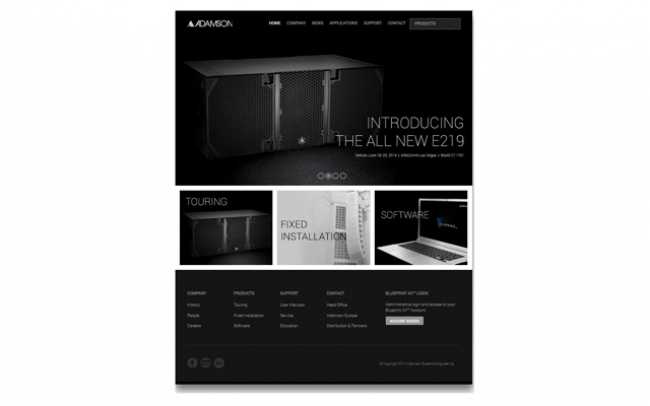 Adamson launches new website to coincide with Blueprint AV release