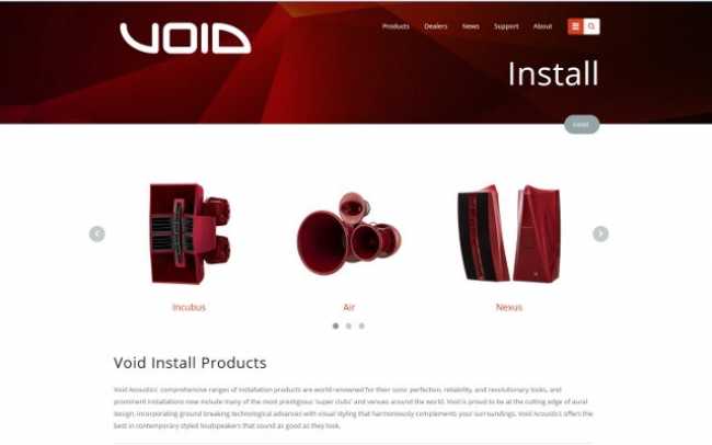 New website for Void