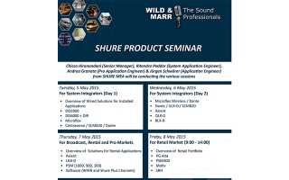 Wild & Marr to host Shure seminars in Johannesburg 